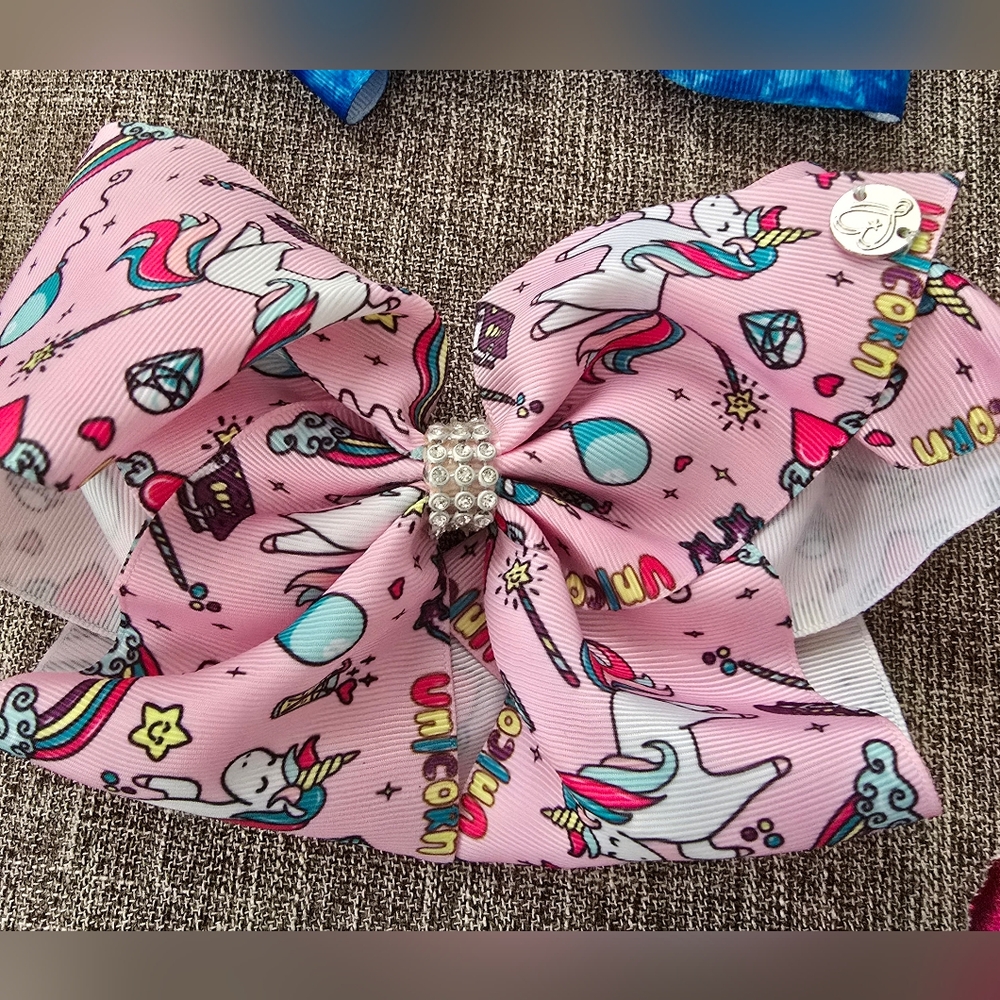 Colorful Hair Bow Set - Picture 3 of 10